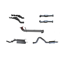 MANTA EXTRACTORS, CATS & 3" CAT BACK EXHAUST SYSTEM WITH CENTRE & REAR MUFFLER FITS TOYOTA LANDCRUISER UZJ100R 1998-2007 (MKTY0077)