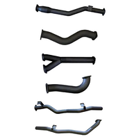 MANTA 3" TWIN TURBO BACK EXHAUST SYSTEM WITH CAT/NO MUFFLER FITS TOYOTA LANDCRUISER VDJ79R 4.5L V8 DUAL CAB 2012-2016 (MKTY0120)