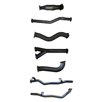 MANTA 3" TWIN TURBO BACK EXHAUST SYSTEM NO CAT/NO MUFFLER FITS TOYOTA LANDCRUISER VDJ79R 4.5L V8 DUAL CAB 2012-2016 (MKTY0121)