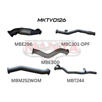MANTA 3" TURBO BACK EXHAUST SYSTEM FITS TOYOTA LANDCRUISER VDJ79R 4.5L V8 2016-2025 (MKTY0126)