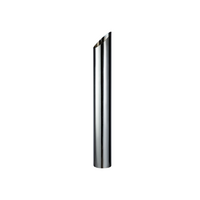 CHROME EXHAUST STACK MITRE CUT 5" OD X 36" (915MM) LONG WITH PLAIN INLET (MPS5036)