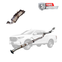 PERFORM-EX 3" STAINLESS STEEL TURBO BACK EXHAUST SYSTEM WITH DPF DUMMY FITS MAZDA BT-50 RG 3.0L 4CYL 7/2020-ON - PIPE ONLY
