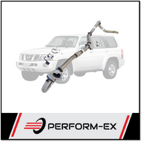 PERFORM-EX 3" STAINLESS STEEL WITH HOTDOG TURBO BACK EXHAUST SYSTEM FITS NISSAN PATROL Y61 GU 4.2L TD WAGON