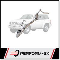 PERFORM-EX 3" STAINLESS STEEL WITH MUFFLER TURBO BACK EXHAUST SYSTEM FITS NISSAN PATROL Y61 GU 4.2L TD WAGON
