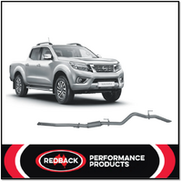 REDBACK 3" 409 STAINLESS STEEL DPF BACK EXHAUST SYSTEM FITS NISSAN NAVARA D23 NP300 2.3L TD 5/2015-ON
