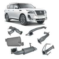 REDBACK 3" 409 STAINLESS STEEL CAT BACK EXHAUST SYSTEM WITH MUFFLER FITS NISSAN PATROL Y62 5.6L V8 (NPX54500-PM)