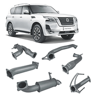 REDBACK 3" 409 STAINLESS STEEL CAT BACK EXHAUST SYSTEM WITH PIPE ONLY FITS NISSAN PATROL Y62 5.6L V8