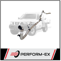 PERFORM-EX 3" STAINLESS STEEL WITH HOTDOG TURBO BACK EXHAUST SYSTEM FITS NISSAN PATROL Y61 GU 3.0L TD UTE