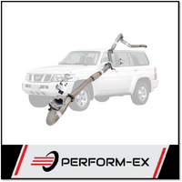 PERFORM-EX 3" STAINLESS STEEL PIPE ONLY TURBO BACK EXHAUST SYSTEM FITS NISSAN PATROL Y61 GU 4.2L TD WAGON