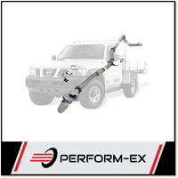PERFORM-EX 3" STAINLESS STEEL WITH HOTDOG TURBO BACK EXHAUST SYSTEM FITS NISSAN PATROL Y61 GU 4.2L TD UTE