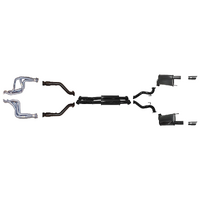 PACEMAKER HEADERS, CATS AND 2.5" CATBACK EXHAUST SYSTEM FITS FORD MUSTANG CONVERTIBLE FM 6TH GEN 5.0L V8 COYOTE 2015-2017 (PP4178-04)