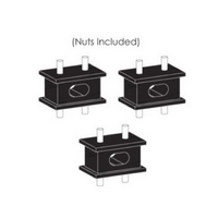 EXHAUST RUBBER MOUNT KIT FITS TOYOTA LANDCRUISER FZJ78R 4.5L 6CYL 8/99-7/01