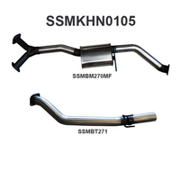 MANTA 3" CATBACK EXHAUST SYSTEM FITS HOLDEN COMMODORE VZ 3.6L V6 SEDAN (SSMKHN0105)