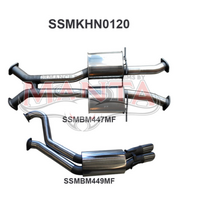 MANTA 3" CATBACK EXHAUST SYSTEM FITS HOLDEN COMMODORE VT VX VY VZ 5.7L 6.0L V8 SEDAN (SSMKHN0120)