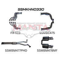MANTA ENGINE BACK EXHAUST SYSTEM FITS HOLDEN COMMODORE VE VF 6.0L 6.2L V8 SEDAN/WAGON (SSMKHN0330)