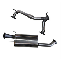 MANTA 3" STAINLESS STEEL MID SECTION WITH CENTRE MUFFLER FITS NISSAN PATROL Y62 5.6L V8 2012-ON