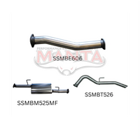MANTA 3" DPF BACK EXHAUST WITH MUFFLER FITS NISSAN NAVARA D23 NP300 2.3L TD 4CYL 2015-ON (SSMKNI0076M)