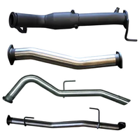 MANTA 3" TURBO BACK EXHAUST WITH CAT/NO MUFFLER FITS NISSAN NAVARA D23 NP300 2.3L TD 4CYL 2015-ON (SSMKNI0091)