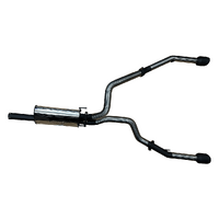 MANTA 3" STAINLESS STEEL CAT BACK EXHAUST FITS RAM 1500 DS 5.7L V8 1/2017-ON (BLACK TIPS)