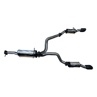 MANTA 3" STAINLESS STEEL CAT BACK EXHAUST WITH REAR RESONATORS FITS RAM 1500 DT 5.7L V8 2020-ON (BLACK TIPS)