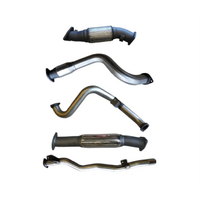 MANTA 3" STAINLESS STEEL TURBO BACK EXHAUST SYSTEM WITH CAT/HOTDOG FITS TOYOTA LANDCRUISER VDJ79R 4.5L V8 SINGLE CAB 2007-2016 (SSMKTY0005)