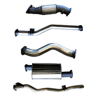 MANTA 3" STAINLESS STEEL TURBO BACK EXHAUST SYSTEM NO CAT/WITH MUFFLER FITS TOYOTA LANDCRUISER VDJ79R 4.5L V8 DUAL CAB 2012-2016 (SSMKTY0013)