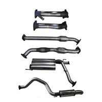 MANTA 2.5" Twin into 3" SS Turbo Back Exhaust System with Cats/2 Mufflers For Toyota Landcruiser VDJ200R 2007-2015