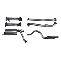 Manta 2.5" Twin Into 3" SS Turbo Back Exhaust System With No Cats/2 Mufflers Fits Toyota Landcruiser Vdj200r