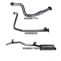 MANTA MANIFOLD BACK 2.5"  EXHAUST SYSTEM FITS TOYOTA LANDCRUISER HZJ79R 4.2L 1HZ 1999-2007 (SSMKTY0071)