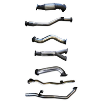 MANTA 3" STAINLESS STEEL TWIN TURBO BACK EXHAUST SYSTEM WITH CAT/HOTDOG FITS TOYOTA LANDCRUISER VDJ79R 4.5L V8 DUAL CAB 2012-2016 (SSMKTY0096)