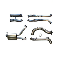 MANTA 3" TWIN INTO SINGLE 4" STAINLESS STEEL TURBO BACK EXHAUST SYSTEM NO CATS/1 MUFFLER FITS TOYOTA LANDCRUISER VDJ200R 2015-2021 (SSMKTY0110)