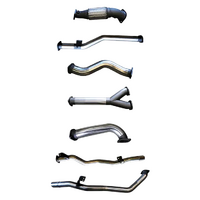 MANTA 3" TWIN TURBO BACK EXHAUST SYSTEM NO CAT/NO MUFFLER FITS TOYOTA LANDCRUISER VDJ79R 4.5L V8 DUAL CAB 2012-2016 (SSMKTY0121)