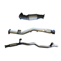 MANTA 3" STAINLESS STEEL TURBO BACK EXHAUST SYSTEM WITH NO CAT/HOTDOG FITS TOYOTA LANDCRUISER VDJ76R 4.5L V8 WAGON 2016-ON