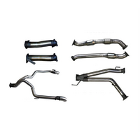 MANTA 3" TWIN TURBO BACK STAINLESS STEEL EXHAUST SYSTEM (L & R EXIT) WITH CATS/NO MUFFLERS FITS TOYOTA LANDCRUISER VDJ200R 2015-2021 (SSMKTY0183)