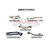 MANTA 4" STAINLESS STEEL TURBO BACK EXHAUST SYSTEM FITS TOYOTA LANDCRUISER VDJ79R 4.5L V8 2016-2025 (SSMKTY0194)