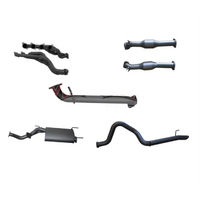MANTA EXTRACTORS, CATS & 3" CAT BACK EXHAUST SYSTEM WITH CENTRE MUFFLER & REAR TAILPIPE FITS TOYOTA LANDCRUISER UZJ100R 1998-2007 (SSMKTY0304)