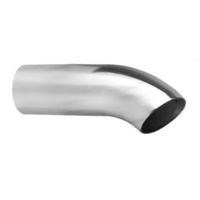 DUMP PIPE STAINLESS STEEL EXHAUST TIP - 3" INLET - 3" OUTLET (9" LONG)