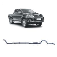 REDBACK 3" 409 STAINLESS STEEL NO CAT/RESONATOR EXHAUST SYSTEM FITS TOYOTA HILUX KUN26R N70 2005-2015