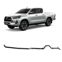 REDBACK 3" 409 STAINLESS STEEL DPF BACK PIPE ONLY EXHAUST SYSTEM FITS TOYOTA HILUX GUN126R N80 1/2015-ON