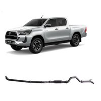 REDBACK 3" 409 STAINLESS STEEL DPF BACK WITH RESONATOR EXHAUST SYSTEM FITS TOYOTA HILUX GUN126R N80 1/2015-ON