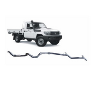 REDBACK 3" 409 STAINLESS STEEL TURBO BACK EXHAUST SYSTEM WITH CAT/PIPE ONLY FITS TOYOTA LANDCRUISER VDJ79R 2007-2016 SINGLE CAB (TLX40200-CP)