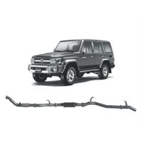 REDBACK 3" 409 STAINLESS STEEL NO CAT/RESONATOR EXHAUST SYSTEM FITS TOYOTA LANDCRUISER VDJ76R 2007-2016 WAGON