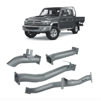REDBACK 4" 409 STAINLESS STEEL DPF BACK EXHAUST SYSTEM PIPE ONLY FITS TOYOTA LANDCRUISER VDJ79R 2016-ON