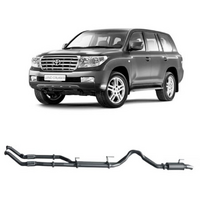 REDBACK 3" TURBO BACK NO CAT/1 MUFFLER EXHAUST SYSTEM FITS TOYOTA LANDCRUISER VDJ200R 2007-2015 (TLX45900-PR)