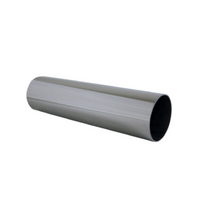 STRAIGHT CUT STAINLESS STEEL EXHAUST TIP - 2.5" INLET - 2.75" OUTLET (8" LONG)