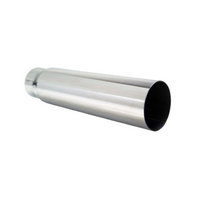 STRAIGHT CUT STAINLESS STEEL EXHAUST TIP - 2.5" INLET - 3" OUTLET (12" LONG)