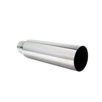 STRAIGHT CUT STAINLESS STEEL EXHAUST TIP - 2" INLET - 3" OUTLET (18" LONG)