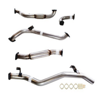 PERFORM-EX 3" STAINLESS STEEL NO CAT/HOTDOG TURBO BACK EXHAUST SYSTEM FITS TOYOTA LANDCRUISER VDJ79R 2007-2016 SINGLE CAB