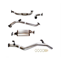 PERFORM-EX 3" STAINLESS STEEL NO CAT/MUFFLER TURBO BACK EXHAUST SYSTEM FITS TOYOTA LANDCRUISER VDJ79R 2007-2016 SINGLE CAB