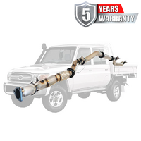 PERFORM-EX 3.5" STAINLESS STEEL WITH CAT/PIPE ONLY TURBO BACK EXHAUST FITS TOYOTA LANDCRUISER VDJ79R 2016-2025 (TY218-POSS)